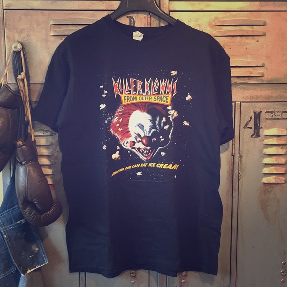 Anvil Shirts Killer Klowns From Outer Space Clown Movie Shirt L